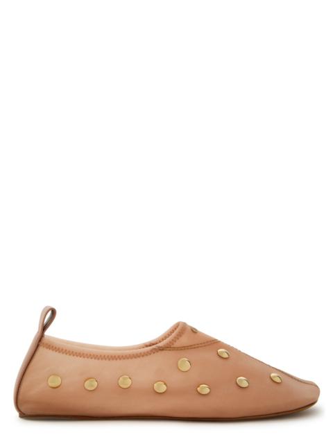 Chloé Chloe Rita Stud-embellished Mesh Ballet Flats