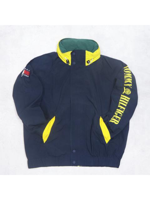 Other Designers Vintage 90s TOMMY HILFIGER Sailing Gear Logo Embroidered Spellout Bomber Windbreaker Hoodie Jacket 