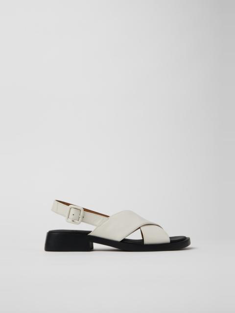 CAMPERLAB White Leather Sandals for Women.