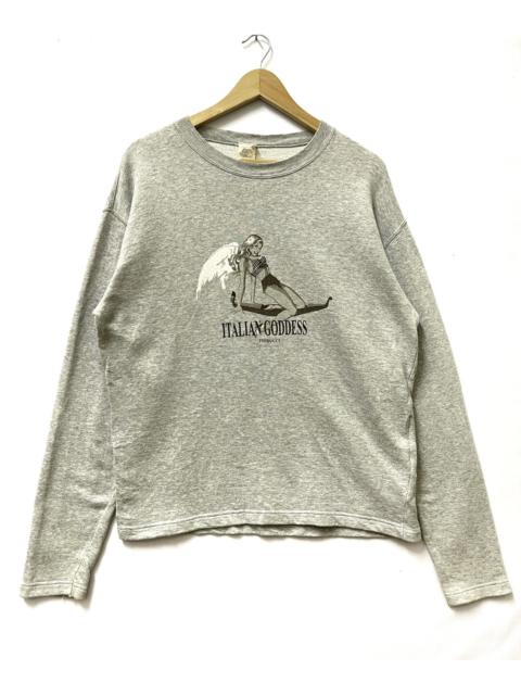 Other Designers Fiorucci - Fiorucci Italian Goddess Sweatshirt Grey Medium