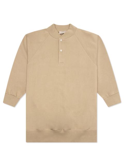 ESSENTIALS ESSENTIALS WOMEN'S 3/4 SLEEVE HENLEY - OAK