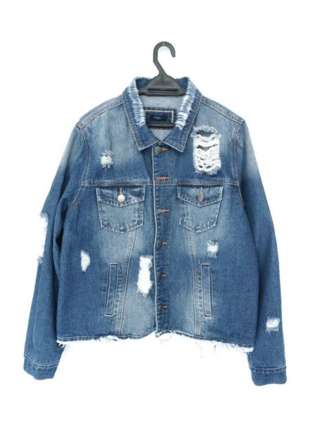 Other Designers Distressed Denim - Rue 21 Distressed Ripped Women Denim Jacket
