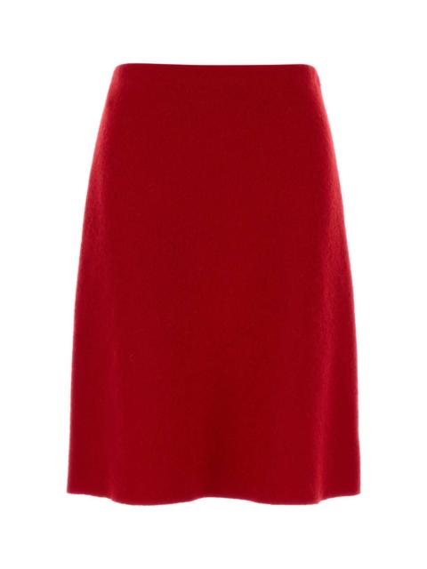 Miu Miu Miu Miu Women Red Flannel Skirt
