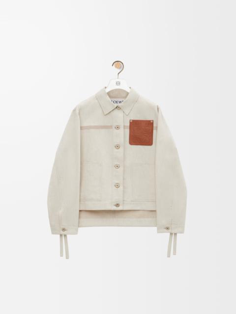 Loewe Workwear jacket in cotton and linen