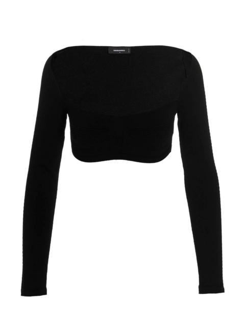 DSQUARED2 Dsquared2 Women Ribbed Cropped Sweater
