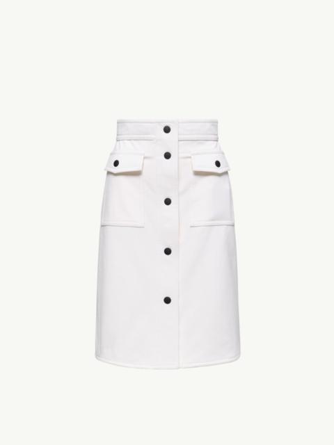 Moncler Grenoble Technical Twill Knee-Length Skirt