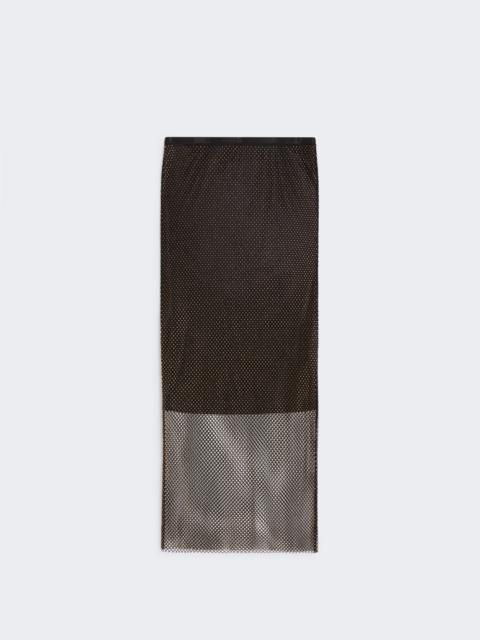 Sportmax RETE Midi skirt with rhinestones