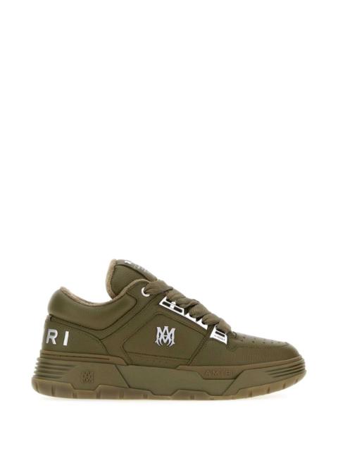 AMIRI Amiri Men Army Green Leather Ma-1 Sneakers