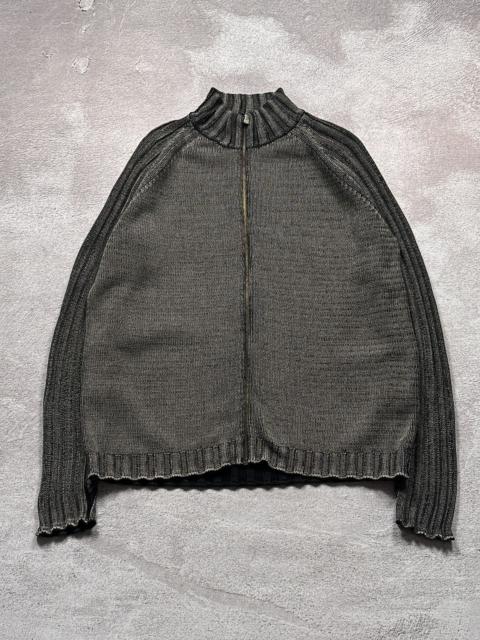 VERSACE Vintage Archive Versace Avant Garde Faded Zip Sweater Logo