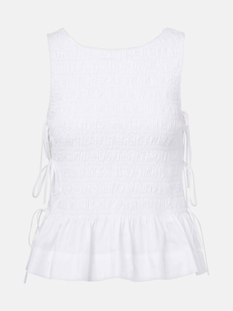 Shirred cotton top