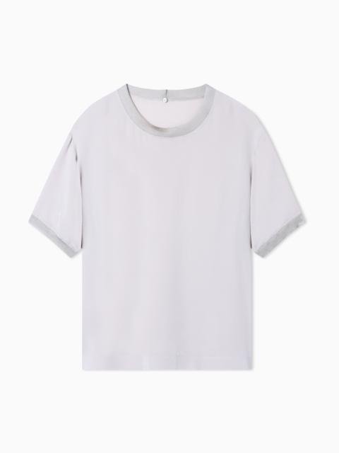 GIORGIO ARMANI TWIN-SET IN SILK DOUBLE GEORGETTE