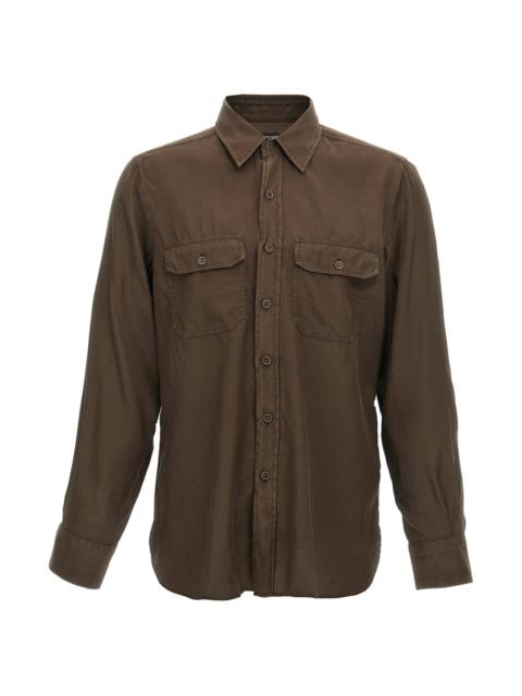 Tom Ford Men Twill Shirt