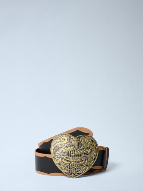 Acne Studios Heart Logo Engraved Belt