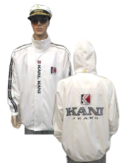 Other Designers VTG KARL KANI BIG Logo Hoodie Windbreaker