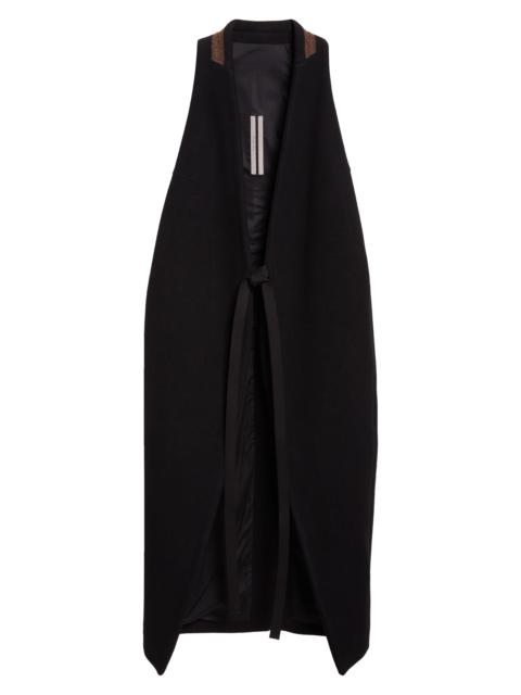 Rick Owens Rick Owens Concordians Cyclops Sleeveless Coat in Black at Nordstrom