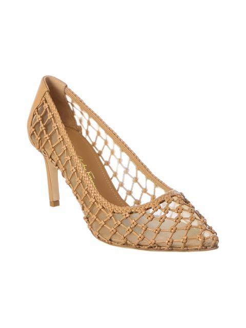 FERRAGAMO Ferragamo Ilary N70 Mesh & Leather Pump