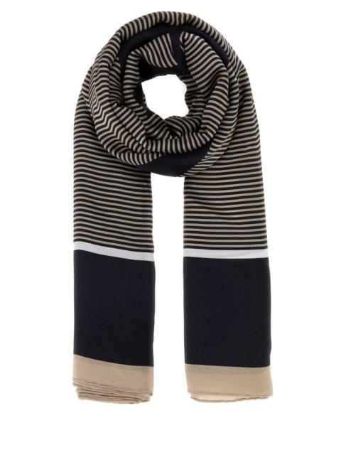 SAINT LAURENT Saint Laurent Men Embroidered Silk Foulard