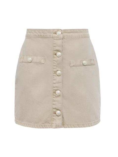 L'AGENCE Kris Denim Mini Skirt