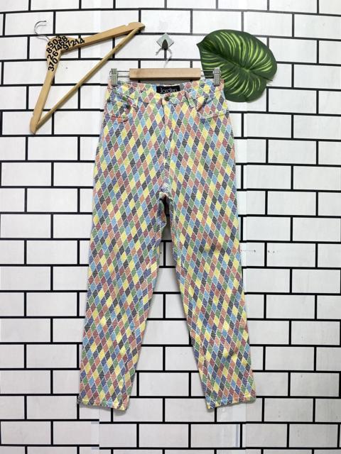 Other Designers Vintage JORDÈN Multicoloured Abstract Design Pants