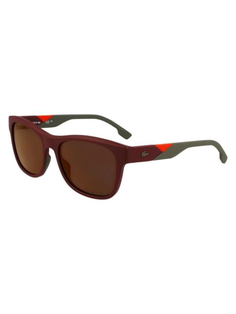 LACOSTE Lacoste Orange Mirror Square Men's Sunglasses L6043S 601 56