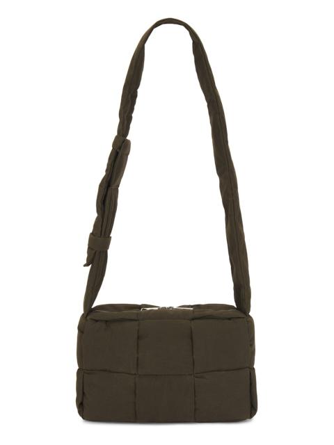 Bottega Veneta Medium Padded Tech Cassette Waxed Canvas