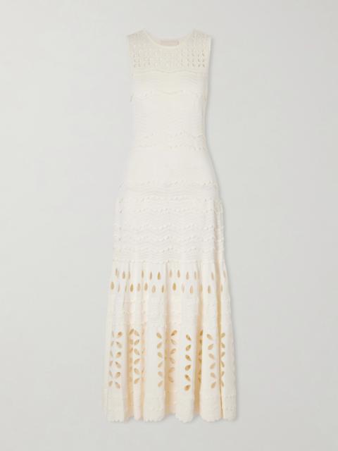 ULLA JOHNSON Lakshmi Knitted Midi Dress