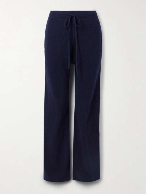 Wool and cashmere-blend track pants