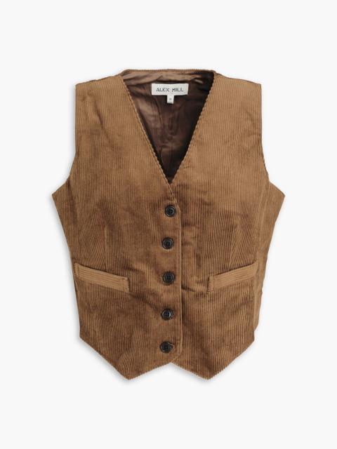 ALEX MILL Sloane cotton-corduroy vest