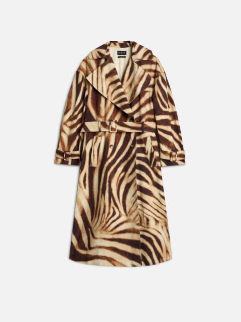 7 For All Mankind TRENCH COAT in Canvas Zebra