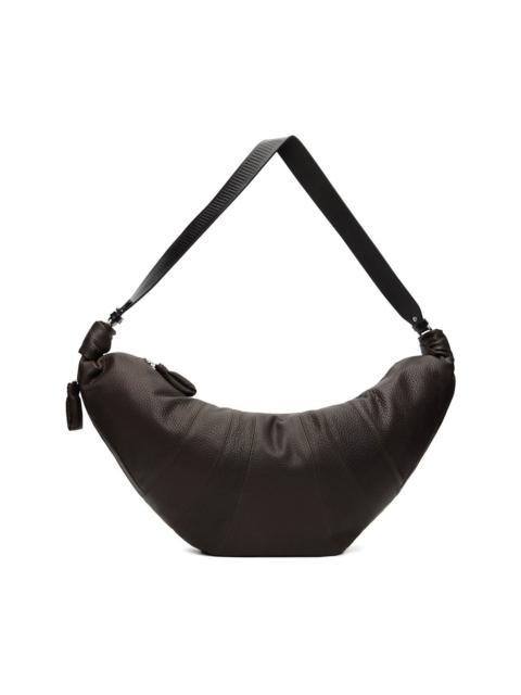 Lemaire Brown Rail Belt Large Croissant Bag