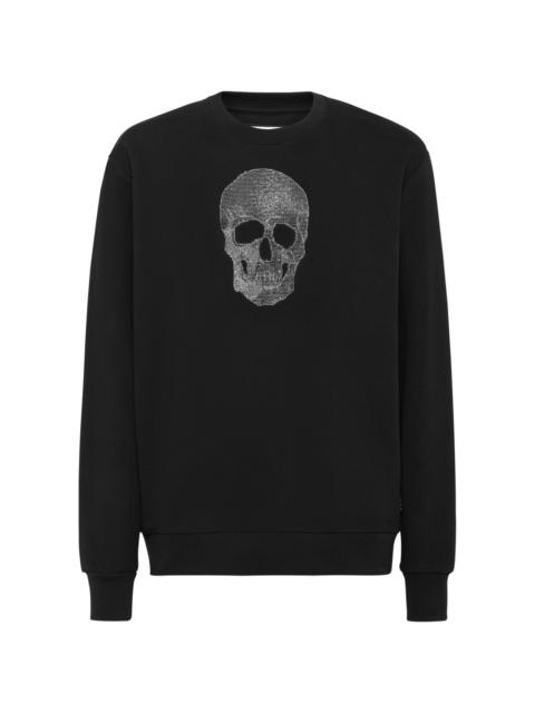 PHILIPP PLEIN rhinestone-embellished Skull sweatshirt