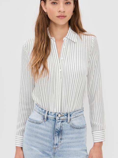 Alice + Olivia Willa Silk Thong Bodysuit