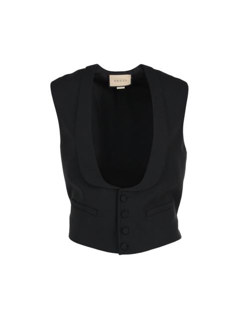 GUCCI Gucci Wool Blend Vest 'Black'