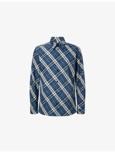 Burberry Robert Checked Cotton Shirt