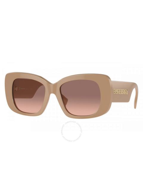 Burberry Burberry Brown Pink Gradient Square Ladies Sunglasses BE4410 399013 52