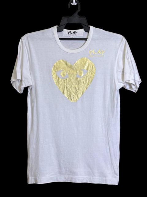 Comme des Garçons PLAY CDG PLAY COMME DES GARCONS GOLD HEART T SHIRT