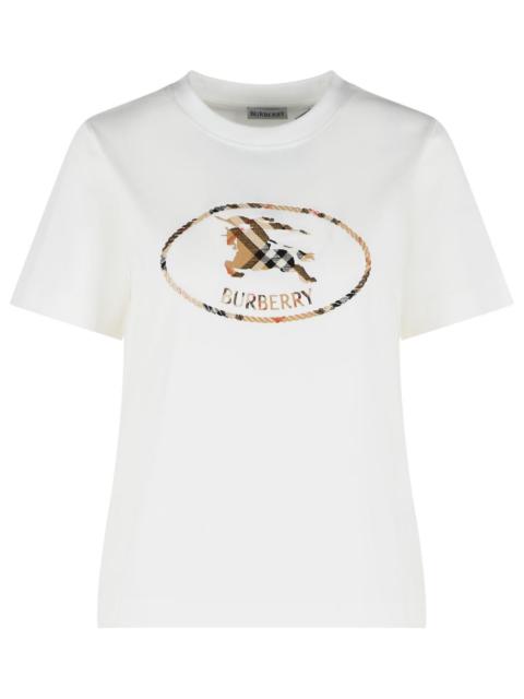 Burberry Burberry 'Frankie' White Cotton T-Shirt Women