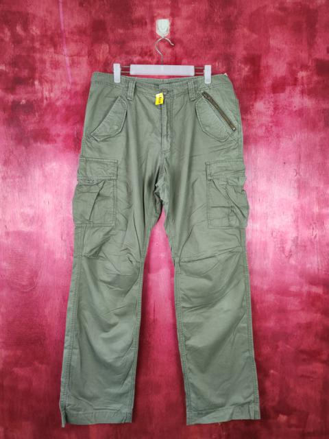 Other Designers Japanese Brand - Top Valu Green multipocket tactical cargo Pants #4488