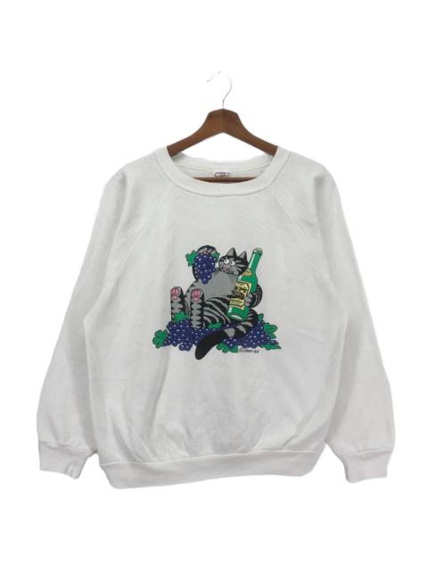 Other Designers Vintage 80s Crazy Shirts Cat Hawaii Crewneck
