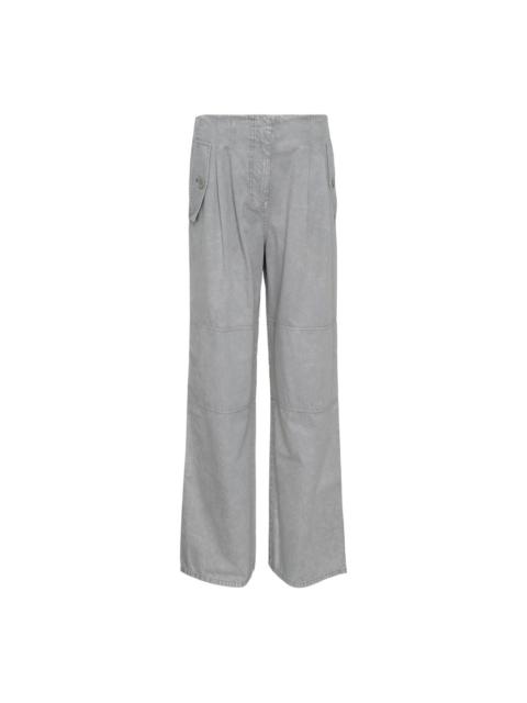 ULLA JOHNSON Casey High Waisted Tied Ankle Length Pants