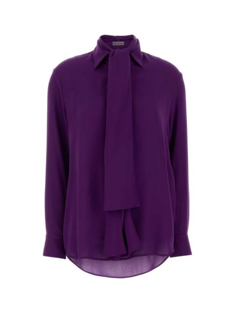 BALENCIAGA Balenciaga Women Purple Georgette Shirt