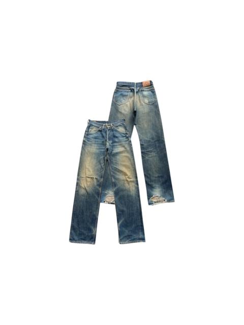 Other Designers Vintag 90s Lee Selvedge Mudwash Distressed Denim Jeans 29x34
