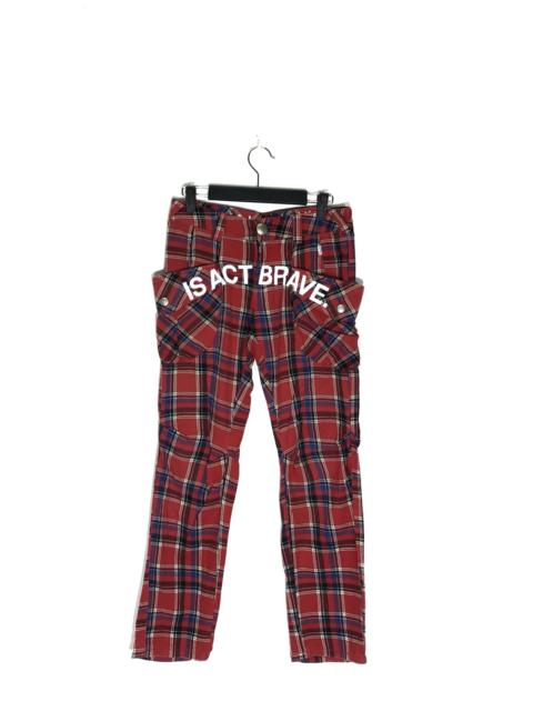 Other Designers Japanese Brand - Japanese Brand Redark Big Side Pocket Tartan Plaid Pants