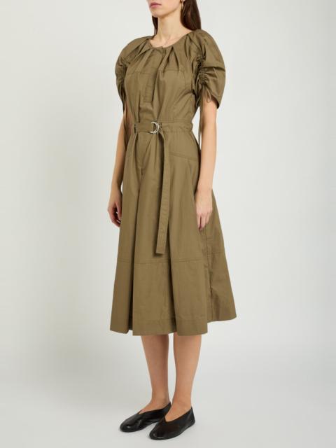3.1 Phillip Lim 3.1 Phillip Lim Ruched Belted Cotton-poplin Midi Dress