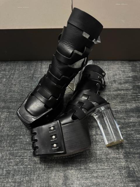 Rick Owens Rick Owens Kiss Runway Black Panel Heels