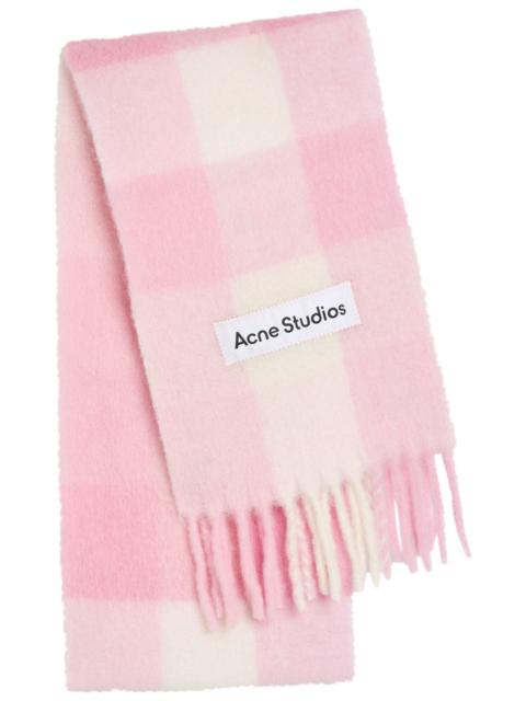 Acne Studios Acne Studios Vally Checked Wool-blend Scarf