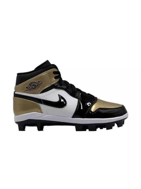Jordan 1 Retro MCS "Metallic Gold/Black/White" Men's Baseball Cleat