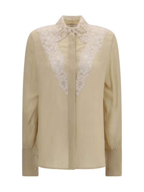 FENDI Fendi Georgette Silk Shirt Pergamena