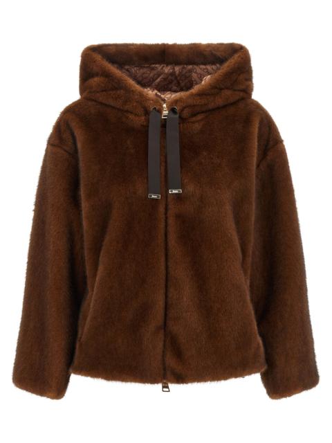 Herno Herno Women Faux Fur Bomber Jacket