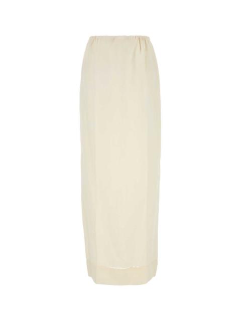 Prada Prada Women Ivory Linen Skirt